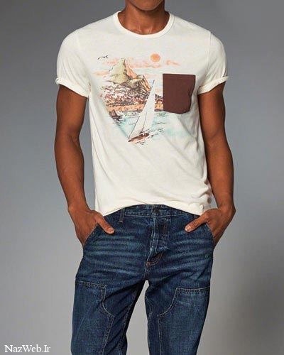 مدل تیشرت مردانه برند مشهور Abercrombie & Fitch