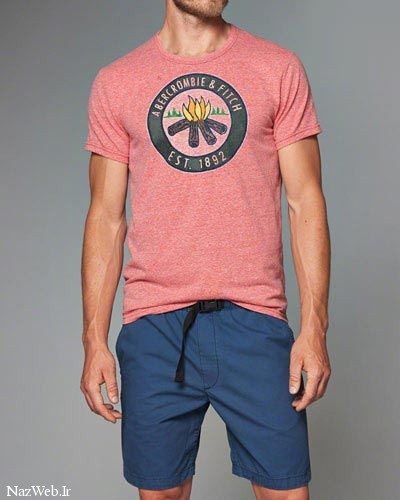 مدل تیشرت مردانه برند مشهور Abercrombie & Fitch