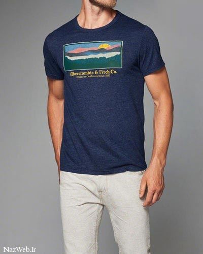 مدل تیشرت مردانه برند مشهور Abercrombie & Fitch