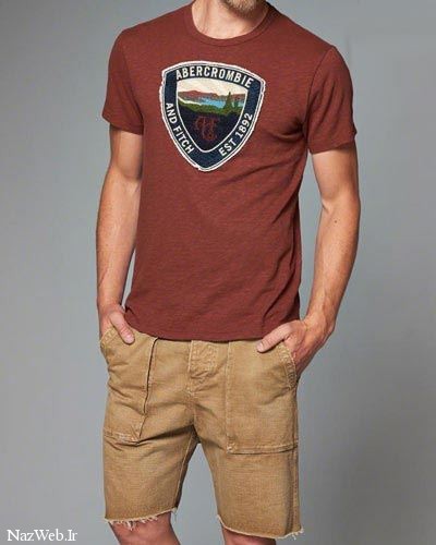 مدل تیشرت مردانه برند مشهور Abercrombie & Fitch