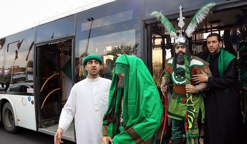 تصاویر دیدنی ورود کاروان و اسیران حسینی به کربلا