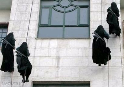 عکس های دختران و زنان پلیس ایران با تمرینات سخت