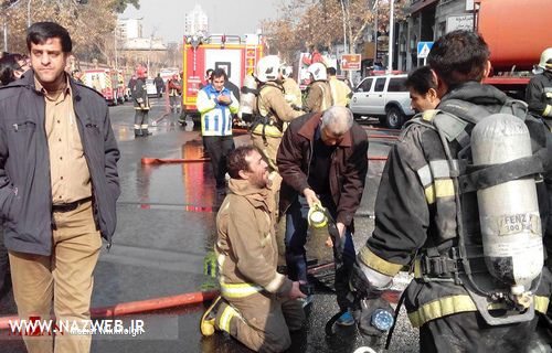 تصاویر آوار شدن پلاسکو تهران 18+