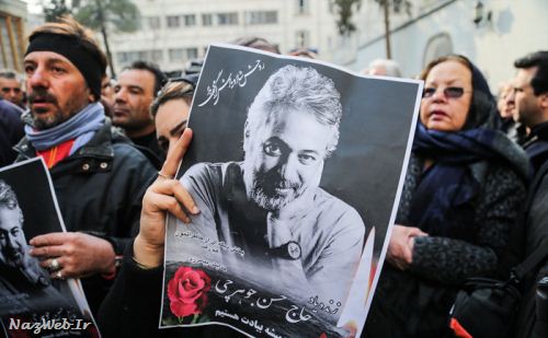 تصاویر دردناک تشییع پیکر حسن جوهرچی
