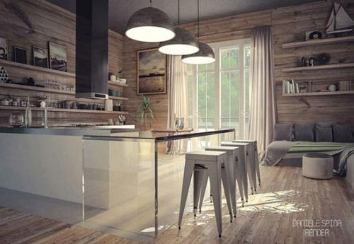 دکوراسیون های زیبای آشپزخانه به سبک روستیک