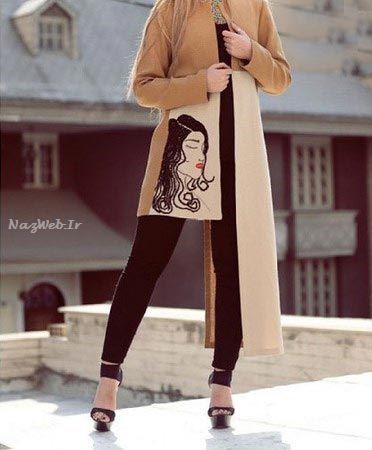 مدل مانتو و تیپ های دخترانه و شیک سال جدید