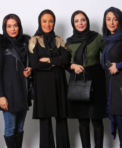 عکس های دیدنی بازیگران جذاب در نمایشگاه بهاره افشاری