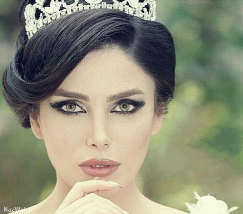 زیباترین میکاپ های شیک برای عروس های مو مشکی