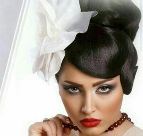 زیباترین میکاپ های شیک برای عروس های مو مشکی