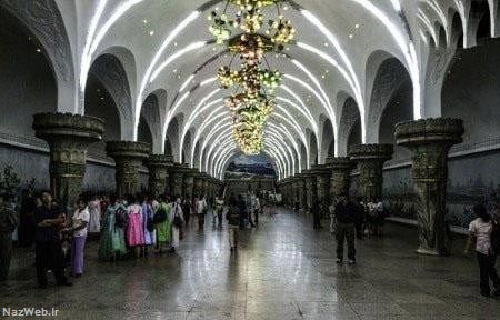 تصاویر عمیق ترین ایستگاه متروی جهان در پایتخت اوکراین !