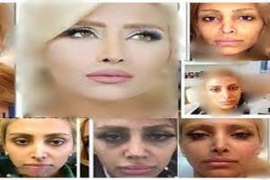 عکس های دیدنی مراحل آرایش مانکن معروف الهام عرب عکس های دیدنی مراحل آرایش مانکن معروف الهام عرب