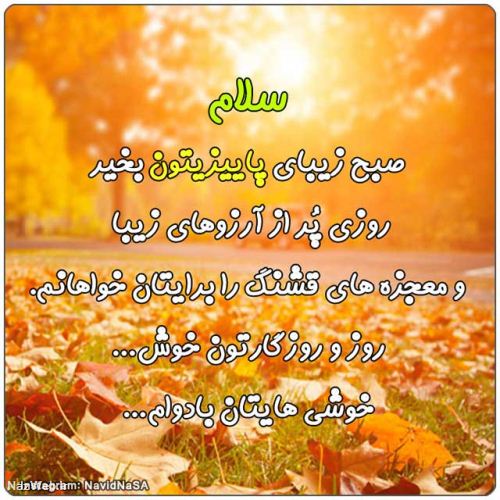 عکس نوشته و متن های زیبای صبح بخیر (5)
