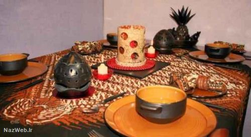 سفره آرایی و تکنیک های چیدمان میز شام + تصاویر