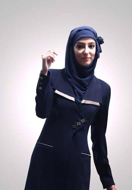 مدل مانتوهای کارمندی و رسمی با مدل مقنعه