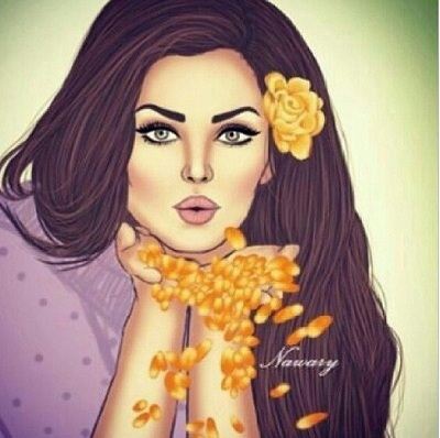 زیباترین دختران نقاشی شده تلگرام و پروفایل
