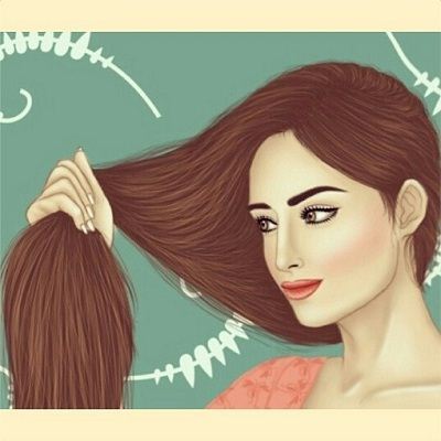زیباترین دختران نقاشی شده تلگرام و پروفایل