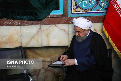 تصاویر داغ حسن روحانی پای صندوق رای