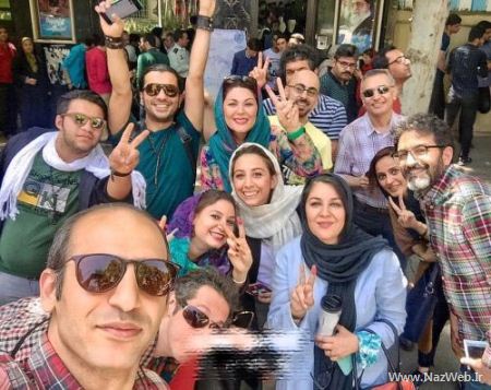 تیپ و مدل لباس بازیگران در انتخابات ریاست جمهوری