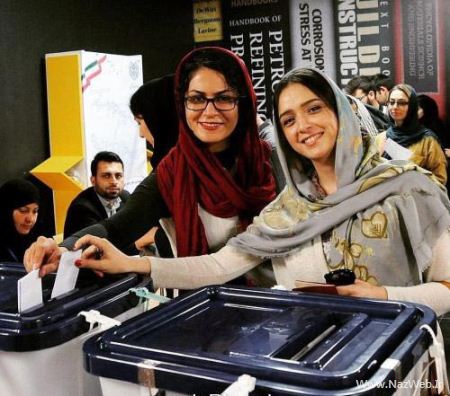 تیپ و مدل لباس بازیگران در انتخابات ریاست جمهوری