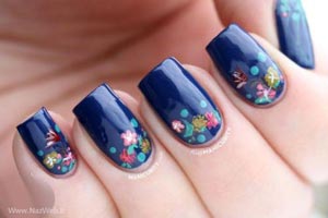 زیباترین مدل ناخن با طراحی گل