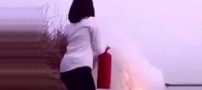 فیلم عروسی که جلوی دوربین خود را آتش زد