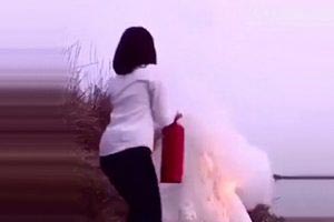 فیلم عروسی که جلوی دوربین خود را آتش زد