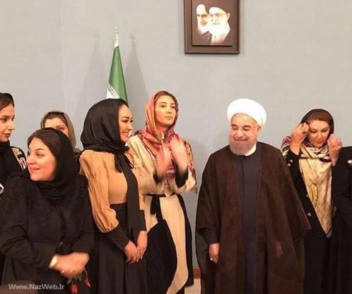 عکس های داغ خانم های بازیگر در ضیافت افطاری رئیس جمهور