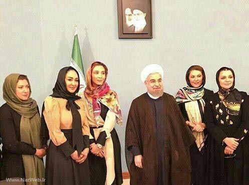 عکس های داغ خانم های بازیگر در ضیافت افطاری رئیس جمهور