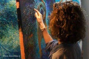 زنی با شگفت انگیزترین روش نقاشی کردن (عکس)