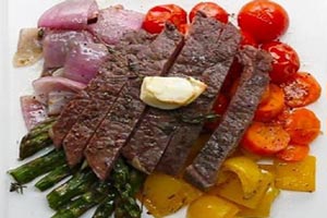 آموزش پخت استیک سبزیجات هفت رنگ آموزش پخت استیک سبزیجات هفت رنگ