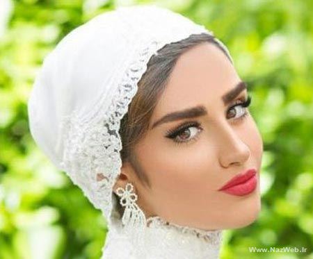 بوسه و هم آغوشی هانیه غلامی و همسرش در مراسم عروسی (عکس)