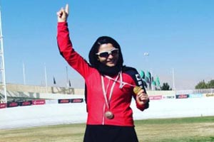 تصویر صحنه تصادف مرگبار زینب ساسانیان دوچرخه سوار