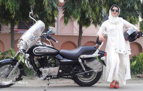 دختر موتورسوار کلیشه های جنسیتی را به چالش کشید ! تصاویر