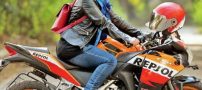 دختر موتورسوار کلیشه های جنسیتی را به چالش کشید ! تصاویر