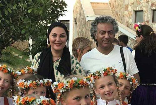 مدل مانتو و حجاب جالب لاله اسکندری در جشنواره بلغارستان