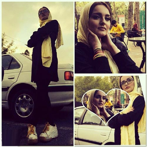 عکس های داغ مدل لباس نیلوفر پارسا در اکران خصوصی