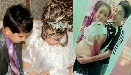 بارداری دختر 10 ساله تهرانی از شوهر 14 ساله اش + عکس