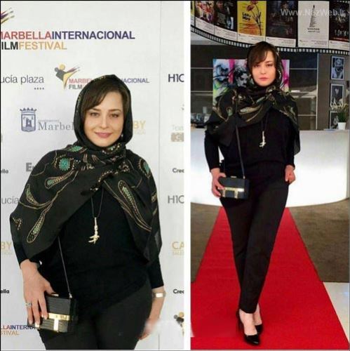 تیپ خاص و دیدنی مهراوه شریفی نیا در جشنواره اسپانیا