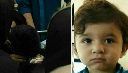 تصاویر تکان دهنده مراسم خاکسپاری اهورا قربانی تجاوز ناپدری