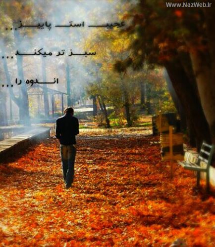 عکس نوشته های عاشقانه پاییزی برای تلگرام و پروفایل