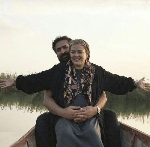 عکس های عاشقانه و داغ هم آغوشی بهاره رهنما و همسرش در قایقرانی