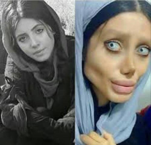 جدیدترین عکس های دختر زامبی معروف به عروس مردگان ایرانی