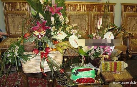 تزئین و دیزاین سفره شب یلدا عروس