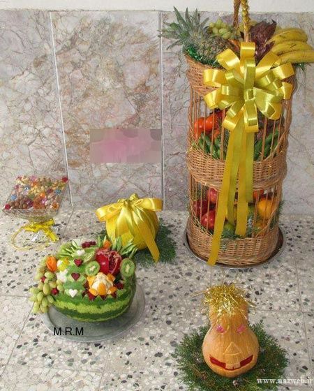 تزئین و دیزاین سفره شب یلدا عروس