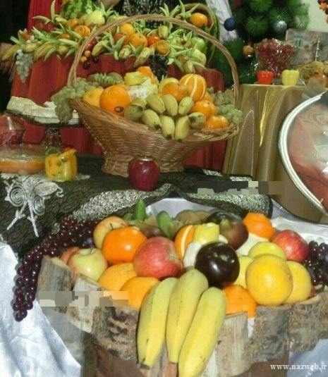 تزئین و دیزاین سفره شب یلدا عروس