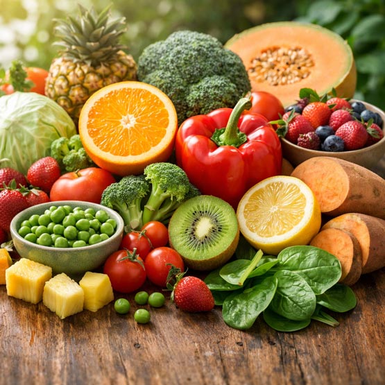 مواد غذایی سرشار از ویتامین C برای رفع چین و چروک پوست
