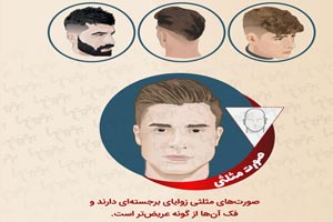 مدل موهای مردانه متناسب با فرم صورت + اینفوگرافی