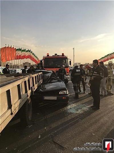 عکس های عجیب متلاشی شدن دو زن در بزرگراه ستاری