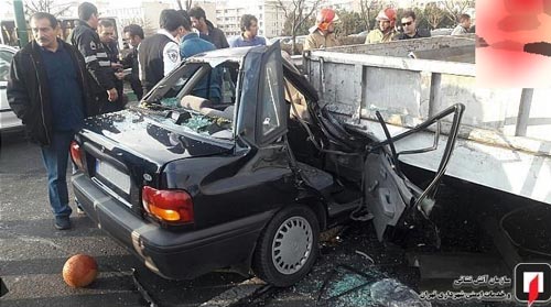 عکس های عجیب متلاشی شدن دو زن در بزرگراه ستاری