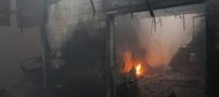 تصاویر و جزئیات آتش سوزی مهیب ولیعصر تهران